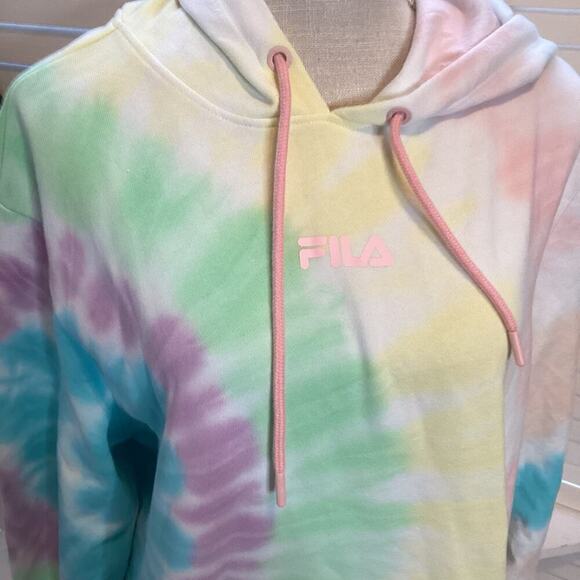 FILA  HOODED TIE DYE SWEATSHIRT SIZE MED 1221 - Picture 3 of 5